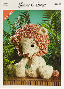 Crochet Pattern: Lion in Chunky Yarn