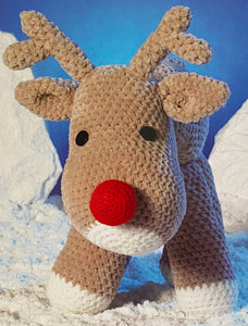 Crochet Pattern: Reindeer in Chunky Yarn