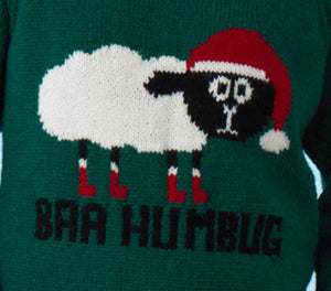 Knitting Pattern: Adult 'Baa Humbug' Christmas Sweater