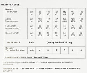 Knitting Pattern: Adult 'Baa Humbug' Christmas Sweater