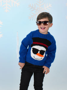 Knitting Pattern: Child's Snowman Christmas Jumper