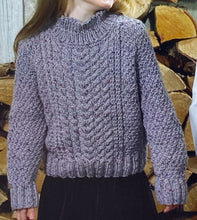 Load image into Gallery viewer, NEW Knitting Pattern: Aran Sweater and Slipover for Children
