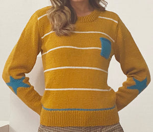 Knitting Pattern: Ladies Sweater in DK Yarn