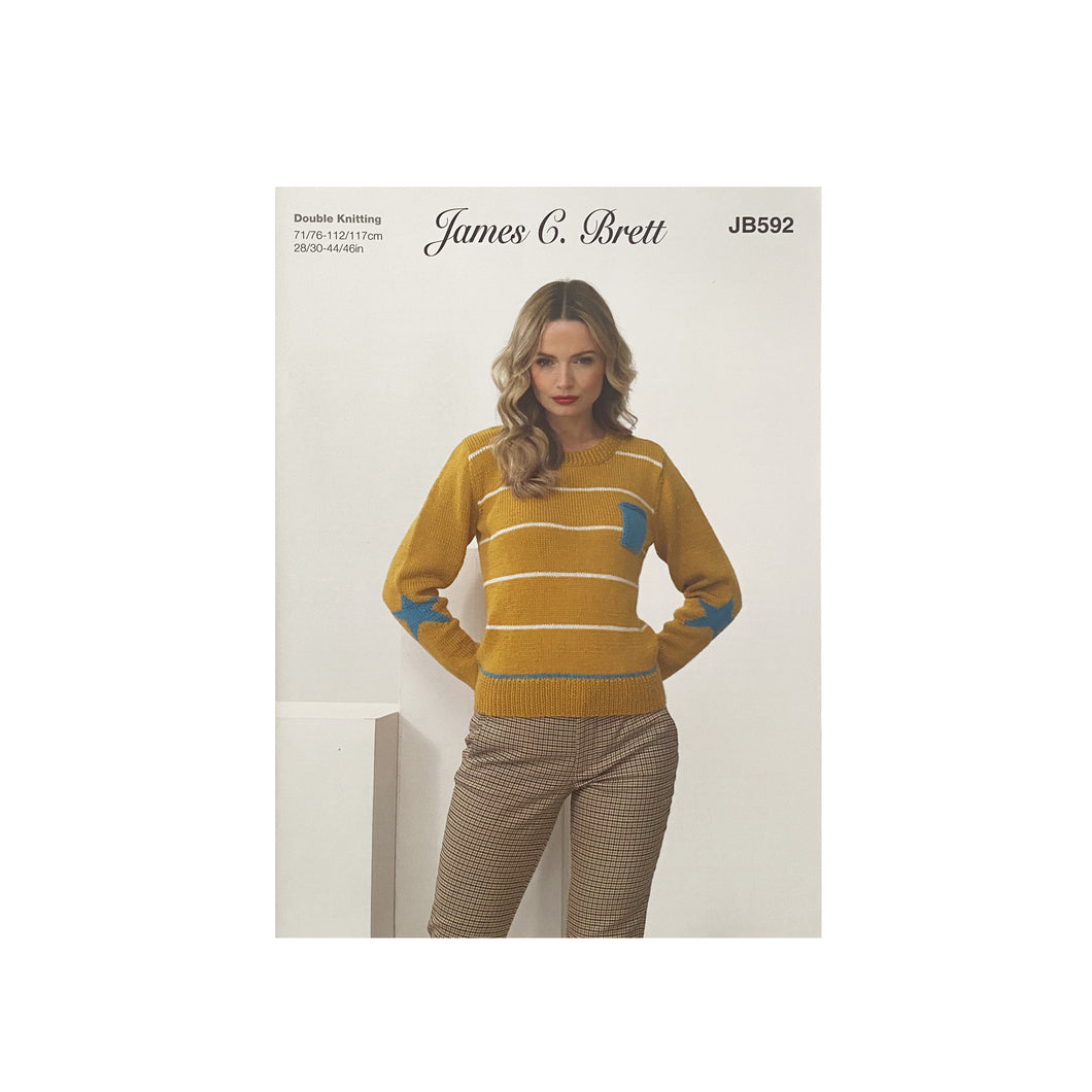 Knitting Pattern: Ladies Sweater in DK Yarn