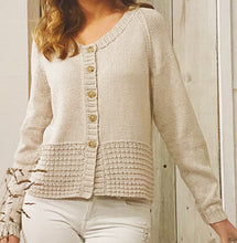 Load image into Gallery viewer, Knitting Pattern: Ladies Cotton Cardigan and Sweater in DK Yarn
