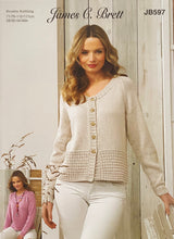 Load image into Gallery viewer, Knitting Pattern: Ladies Cotton Cardigan and Sweater in DK Yarn

