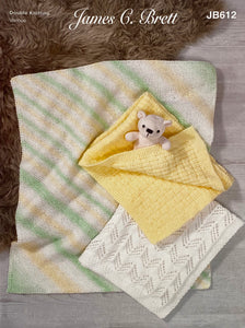 Knitting Pattern: Baby Blankets to Knit in DK Yarn