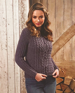 Knitting Pattern: Ladies Aran Dress and Sweater