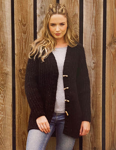Knitting Pattern: Ladies Fisherman's Rib Jumper and Jacket in Chunky Yarn