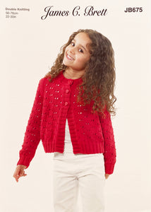 Knitting Pattern: Cotton Cardigan for Girls 3-13 Years