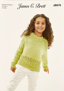Knitting Pattern: Cotton Sweater for 3-13 Years