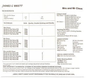 Knitting Pattern: Mr and Mrs Claus Knitted Toys