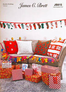Knitting Pattern: Advent Calendar Garland and Christmas Cushions