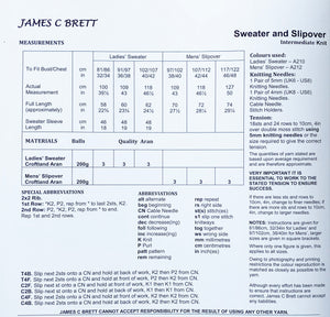 NEW Knitting Pattern: Aran Sweater and Slipover for Adults