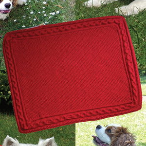 Knitting Pattern: Dog Coats and Blanket in DK and Aran Yarn