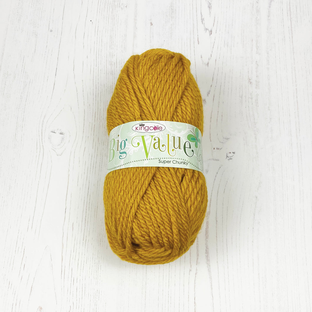 Super Chunky Yarn: Big Value, Mustard, 100g