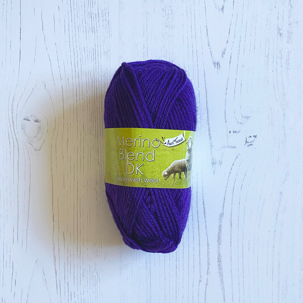 DK Yarn: Merino Blend, Purple, 50g