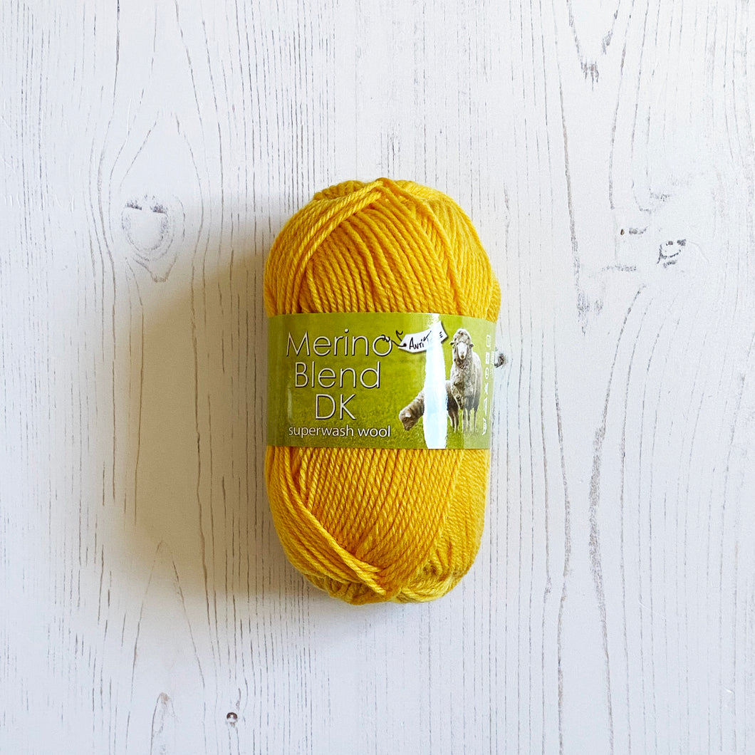 DK Yarn: Merino Blend, Gold, 50g