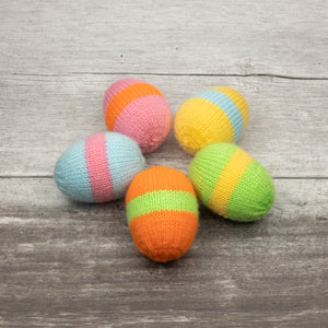DIGITAL Knitting Pattern: Hand-Knitted Easter Eggs