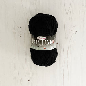 Chunky Yarn: Opium, Black, 100g