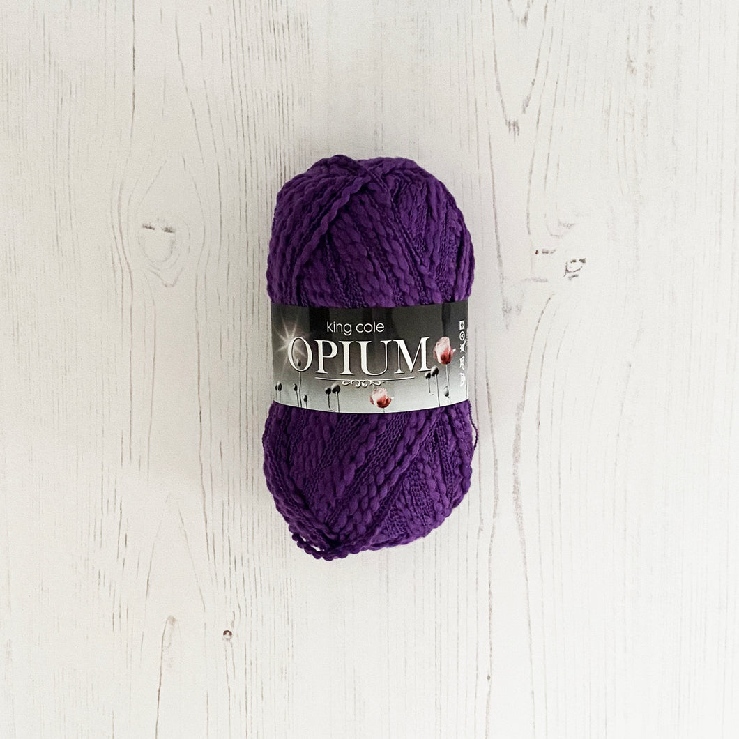 Chunky Yarn: Opium, Purple, 100g