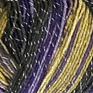 Sock Yarn: Party Glitz 4 Ply in Sugar Plum, 100g ball