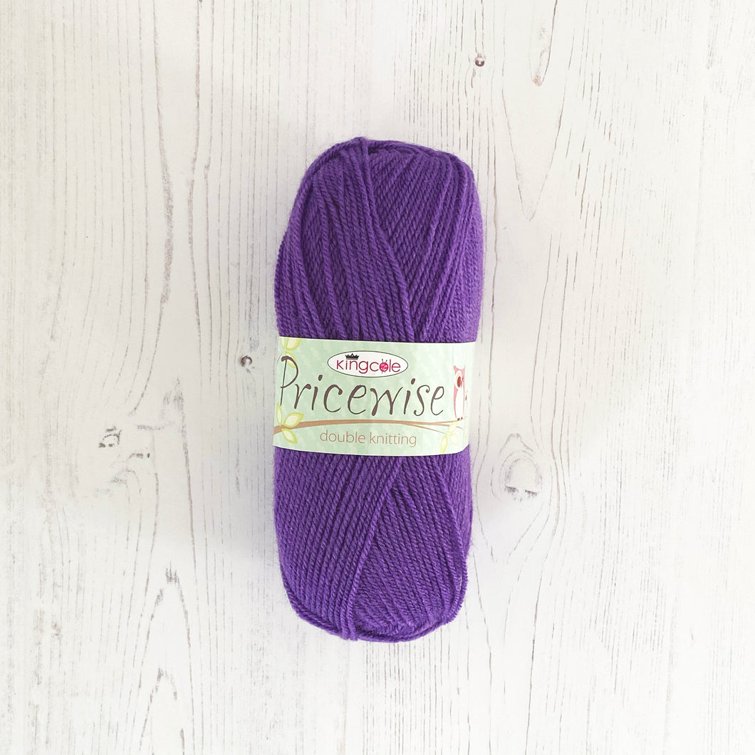 DK Yarn: King Cole Pricewise DK, Purple, 100g