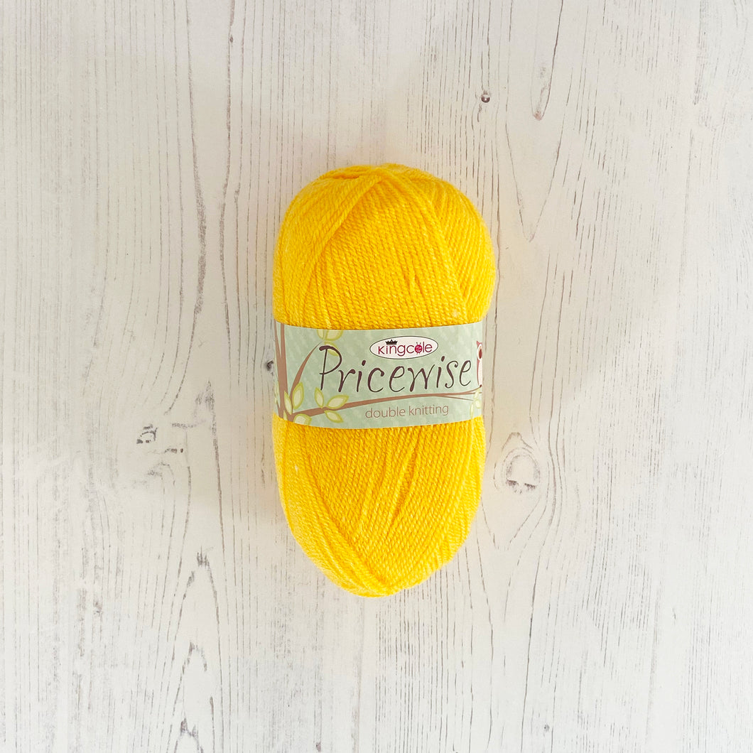 DK Yarn: King Cole Pricewise DK, Gold, 100g