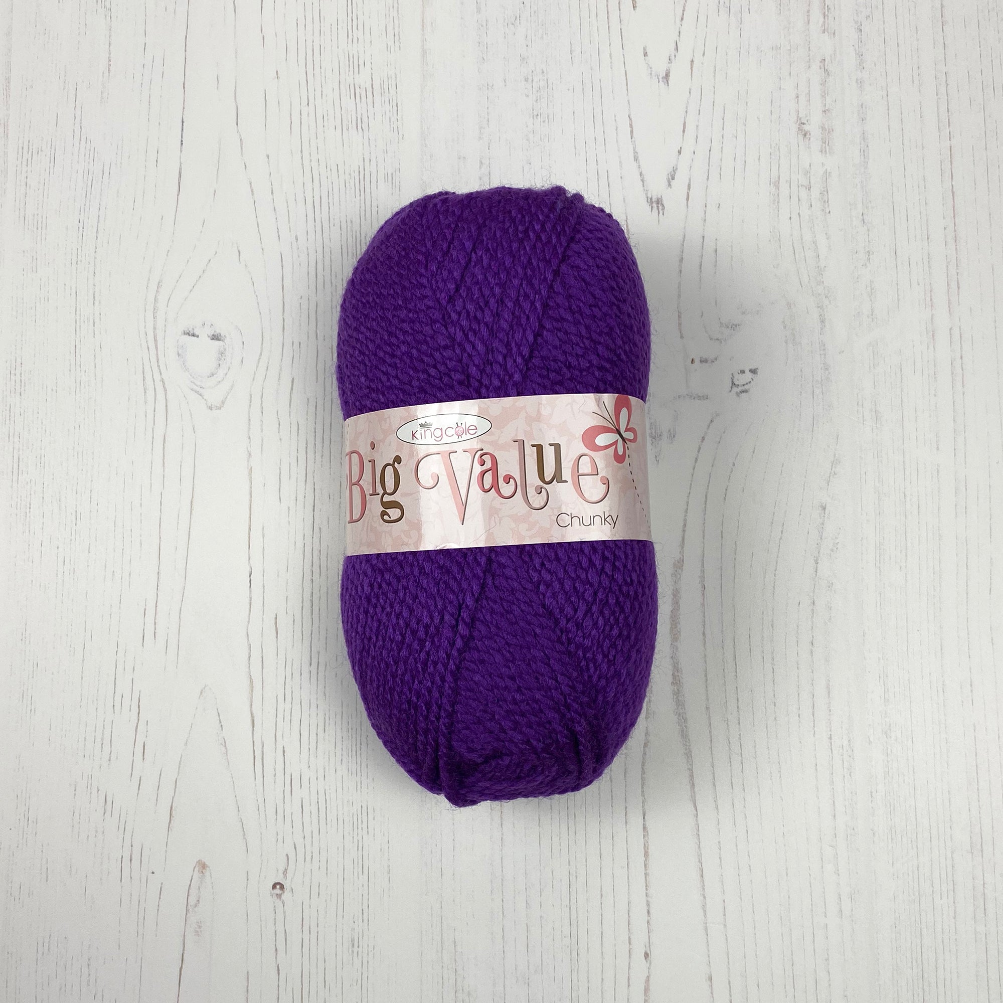 Chunky Yarn: Big Value Chunky in Purple, 100g – YardandYarn