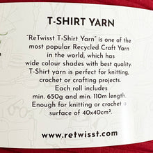Load image into Gallery viewer, Yarn: Retwisst Tshirt Yarn, 100% Recycled, Red 650g
