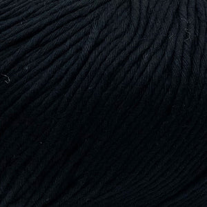 Yarn: Wool and the Gang Shiny Happy Cotton in Cinder Black, 100g