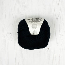 Load image into Gallery viewer, Yarn: Wool and the Gang Shiny Happy Cotton in Cinder Black, 100g
