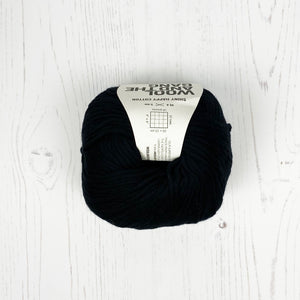 Yarn: Wool and the Gang Shiny Happy Cotton in Cinder Black, 100g