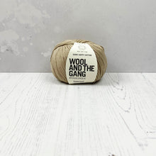 Load image into Gallery viewer, Yarn: Wool and the Gang Shiny Happy Cotton in Timberwolf, 100g
