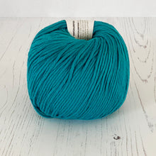 Load image into Gallery viewer, Yarn: Wool and the Gang Shiny Happy Cotton in Turquoise Waters, 100g
