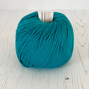 Yarn: Wool and the Gang Shiny Happy Cotton in Turquoise Waters, 100g