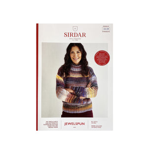 Knitting Pattern: Aran Roll Neck Ladies Sweater