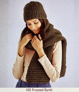 Knitting Pattern: Hat and Scarf in Super Chunky Yarn