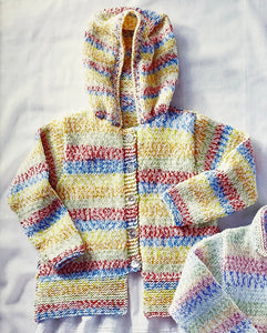 Knitting Pattern: Aran Jacket and Hoodie for 2-13 years