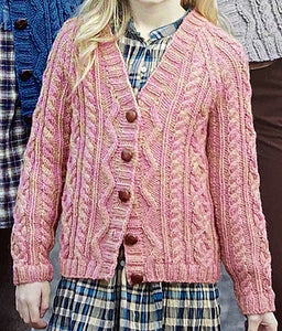 Knitting Pattern: Aran Cardigans for Men, Ladies and Kids
