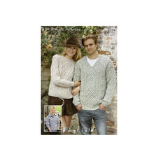 Load image into Gallery viewer, Knitting Pattern: Aran Sweaters for Men, Ladies and Kids
