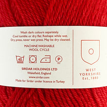 Load image into Gallery viewer, DK Yarn: Sirdar Snuggly, Red, 50g
