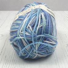 Load image into Gallery viewer, DK Yarn: Blue and White Baby Yarn. Sirdar Snuggly Crofter, 50g
