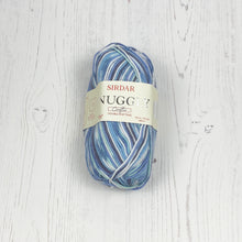 Load image into Gallery viewer, DK Yarn: Blue and White Baby Yarn. Sirdar Snuggly Crofter, 50g
