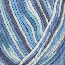 Load image into Gallery viewer, DK Yarn: Blue and White Baby Yarn. Sirdar Snuggly Crofter, 50g
