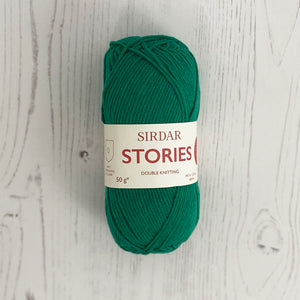 Pattern + Yarn: Knitted Cross Body Bag in Green Sirdar Stories Cotton Yarn