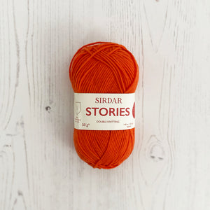 DK Yarn: Sirdar Stories Cotton Yarn, Fire, Orange, 50g