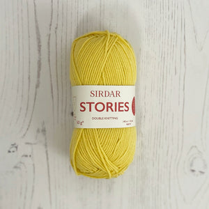 DK Yarn: Sirdar Stories Cotton Yarn, Glow Sticks, Yellow, 50g