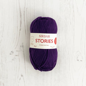 DK Yarn: Sirdar Stories Cotton Yarn, Queen, Purple, 50g