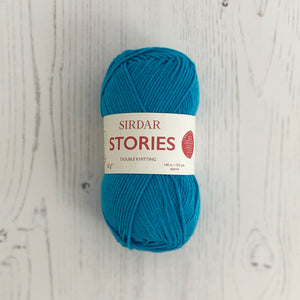 DK Yarn: Sirdar Stories Cotton Yarn, Surf, Bright Blue, 50g